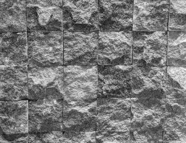 Pedra Hitam Bruta 10x10cm - Formato Natural